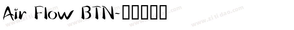 Air Flow BTN字体转换
